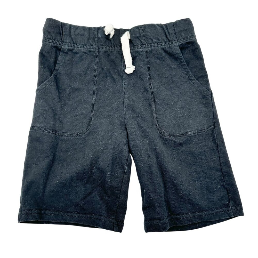 Carters Kids Shorts Boys Size 8/8A Black Drawstring Cotton Shorts